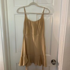 GB Beige Tan Wrap Dress
